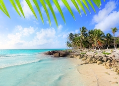 Caribbean Tulum Mexico tropical turquoise beach Mayan Riviera