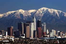 Beautiful and Dynamic Downtown Los Angeles Skyline.