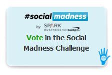 Social Madness is a corporate media challenge that measures the growth of a company's social presence.