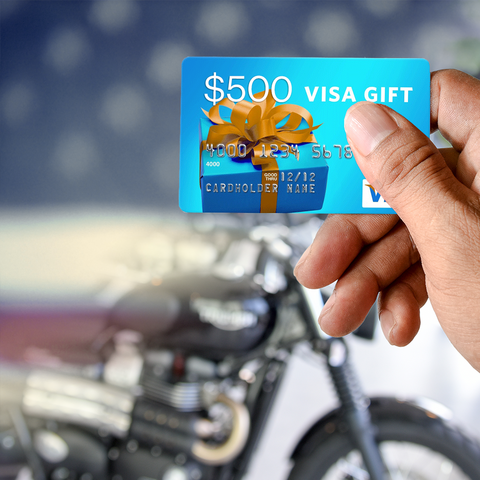 Online motorcycle retailer RumbleOn wants to thank our heroes and give them a gift of a $500 Visa Gift Card, free merch, and a handwritten thank you note.