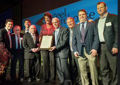 (left to right): Nathan Lerman, Gerry Lerman, Danny Lerman; Mike Lerman; Indiana Congresswoman Rep. Jackie Walorski; Dave Lerman; Ted Lerman; Marc Lerman, CCO,; Bill Lerman