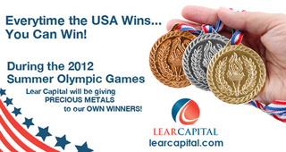 LEAR CAPITAL GIVES AWAY GOLD AND SILVER AMERICAN EAGLE COINS IN HONOR OF THE 2012 OLYMPICS