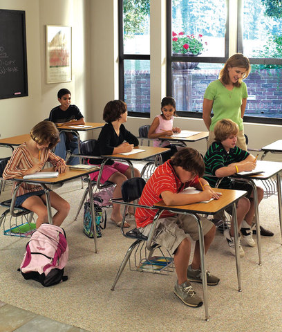 Classroom Chair Desks by Hertz Furniture