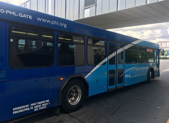 First Transit shuttle at PHL Airport