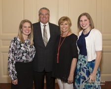 Ed McGuire pictured with wife Terri and daughters Kaylie Slaughter and Kelsey Campbell