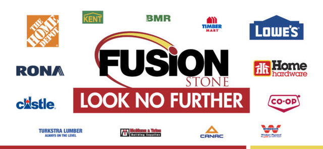 Once your decided to take on a DIY project and have chosen Fusion Stone, you can find our products from any of our 1,500 dealers in our national network, you won't have to go far to do so