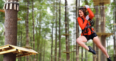 Zip-line FUN at TreeTop Adventures, a "summer bucket list" must do!