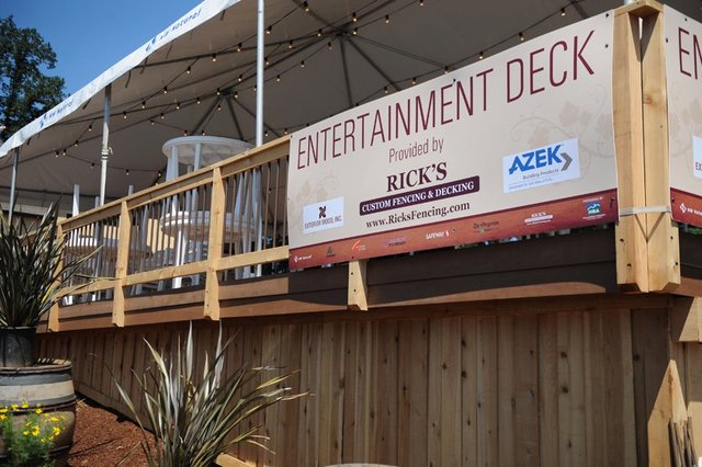 Entertainment Deck for NW Natural Street of Dreams, built by Rick's Custom Fencing & Decking