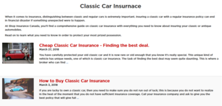 You need to have the right requirements for Classic Car Insurance 