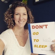 Author Megan Bayles Bartley with her new children's book titled Don't Go To Sleep and published July 30, 2018.