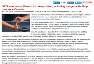 Shop Insurance Canada Announces Merger with Kanetix Ltd.