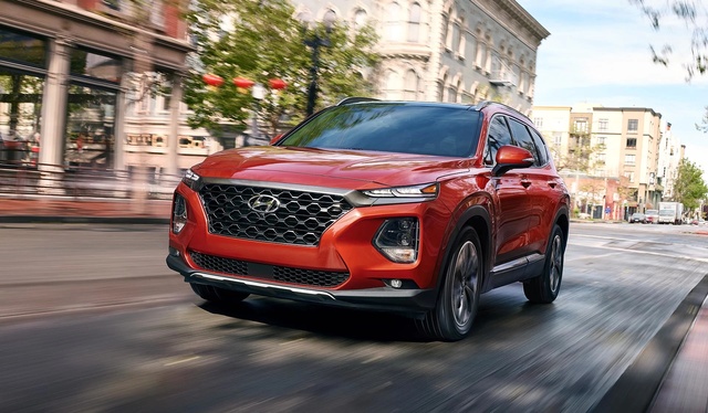 The 2019 Hyundai Santa Fe is arriving now. 