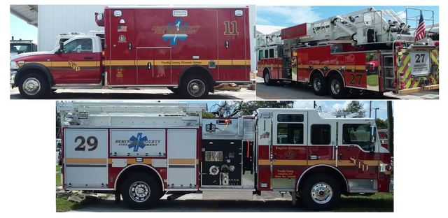 Fire fleet at Seminole County, Florida. 