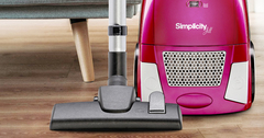 The Jill Cannister vacuum cleaner may be small in size, but what she lacks in stature she makes up for in power and convenience with a powerful motor and on board accessories.
