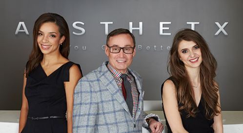 The team at Aesthetx. From left to right: Kamakshi R. Zeidler, MD.FACS; R. Laurence Berkowitz, MD; Amelia K. Hausauer, MD, FAAD