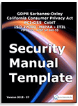 Security Manual template is delivered electronically