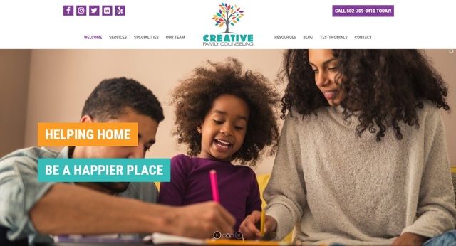 Creative Family Counseling has launched a new website in conjunction with the opening of a new practice in Louisville, Kentucky.