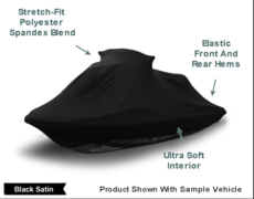 Black Satin Jet Ski Cover