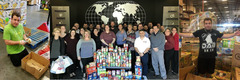 Vantagepoint Ai team collected 411 pounds of food to honor Lee Mendelsohn.