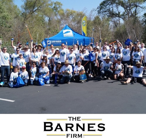 The Barnes Firm is proud to sponsor eco-friendly initiatives, including the Best in Class Earth Day cleanup of the San Diego River