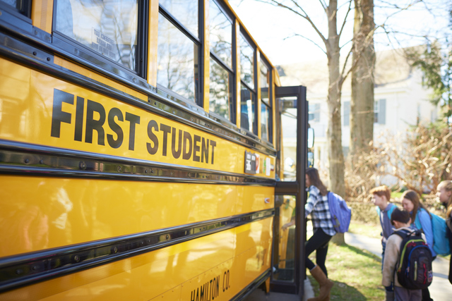 First Student will manage and operate 165 bus routes for Hamilton County Schools as part of a three-year contract.