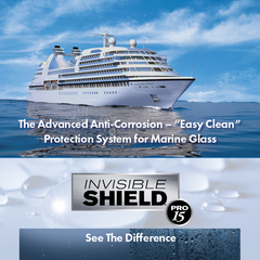 INVISIBLE SHIELD® PRO 15 is the "easy clean" solution to preserve & protect marine glass against the e…