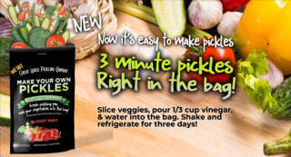 Reduce Food Waste With New Three Minute Pickle Making Pouches