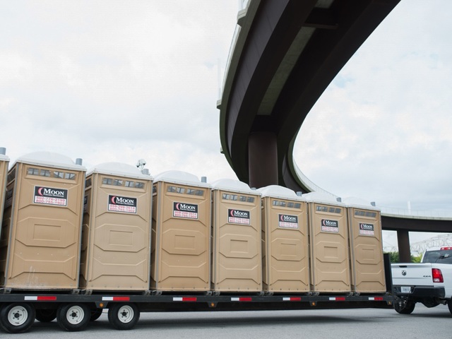 Moon Portable Restrooms always has portable restrooms and luxury restroom trailers available to rent. All restrooms and restroom trailers are clean, well-maintained and delivered fully stocked. 