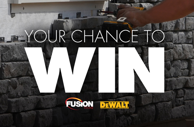 is especially proud and excited to welcome DEWALT® as a prize partner. The firm says customers can now win $4,000 of fusion stone + a dewalt® cordless combo kit.