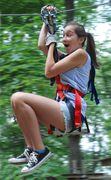 The Adventure Park offers a combination experience of zip lines with tree-to-tree crossing challenges.
