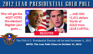 Lear Capital's Live Presidential Poll Enters the Final Forty Days for an Election Winner and a Gold Giveaway
