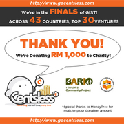 Centsless donates RM1000 to Bario Community Project