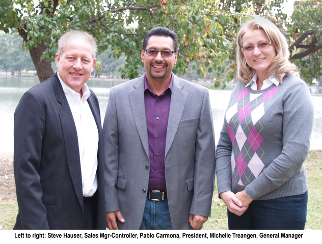 Pictured left to right, Steve Hauser, Pablo Carmona, and Michelle Treangen