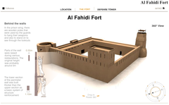 The online infographic of Al Fahidi Fort was published as part of a cross-media campaign linked to a limited-edition coffee-table book.  