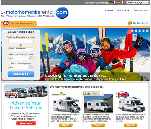 No.1 venue for motorhome hire worldwide. Putting thousands of customers in direct contact with hundreds of leisure vehicle owners. 