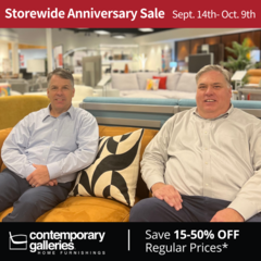 Local, Family-Owned Modern Furniture Store Announces 52nd Anniversary Sale Starting September 14, 2023