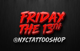 Friday the 13th Tattoo Extravaganza at NYCTattooShop: 24-Hour Ink Marathon with Over 310 Designs