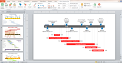 Office Timeline 2012 Free Ribbon in PowerPoint