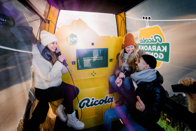 Ricola lanciert die weltweit erste Karaoke-Gondel / Weltpremiere in der Jungfrauregion (Schweiz)
