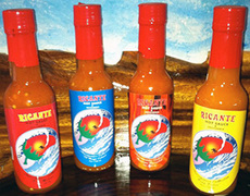 Ricante hot sauces: flavor and heat.