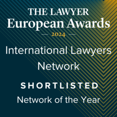 International Lawyers Network Shortlisted for "Network of the Year" at The Lawyer European Awards 2024